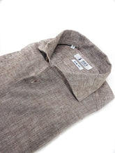 Carica l'immagine nel visualizzatore di Gallery, Camicia beige sabbia puro Lino made in Italy - light brown Linen Shirt