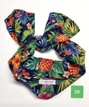 Carica l'immagine nel visualizzatore di Gallery, Turbante Fashion in cotone Fantasia design hawaii 20 Made in Italy