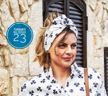 Load image into Gallery viewer, Turbante Fashion in cotone Fantasia design 23 Made in Italy