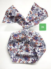 Carica l'immagine nel visualizzatore di Gallery, Turbante Fashion in cotone Fantasia design paisley flower 26 Made in Italy