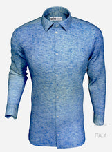 Load image into Gallery viewer, Camicia puro lino azzurro made in italy