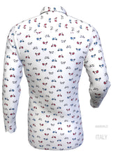 Load image into Gallery viewer, Camicia fantasia Vespa design puro cotone made in italy