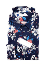 Carica l'immagine nel visualizzatore di Gallery, Camicia fantasia fiori viscosa morbidissima paisley made in italy