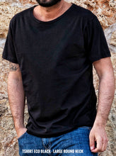 Load image into Gallery viewer, T-shirt basica made in italy 100% cotone jersey pettinato - modello scollo ampio -