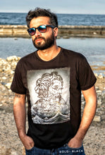 Load image into Gallery viewer, T-shirt made in Italy fantasia Eolo 100% cotone jersey pettinato -DESIGN Eolo -