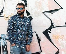 Load image into Gallery viewer, Camicia Fashion cotone fantasia foliage cotone made in italy