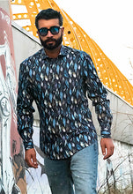 Load image into Gallery viewer, Camicia Fashion cotone fantasia foliage cotone made in italy