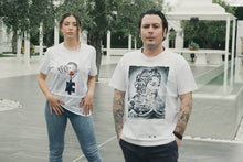 Load image into Gallery viewer, T-shirt made in Italy fantasia Eolo 100% cotone jersey pettinato -DESIGN Eolo -