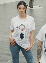 Load image into Gallery viewer, T-shirt Donna made in Italy fantasia Ad Litteram 100% cotone jersey pettinato -DESIGN Ad Litteram -