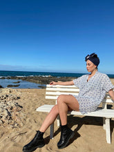 Carica l'immagine nel visualizzatore di Gallery, Copricostume Abito Camicia Caftano donna fantasia Capri cotone lino Made in italy