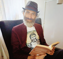 Load image into Gallery viewer, T-shirt made in Italy fantasia HIPSTER 100% cotone jersey pettinato -DESIGN HIPSTER-