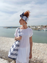 Load image into Gallery viewer, Turbante Fashion in cotone fascia capelli design Marinella made in Italy