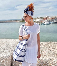 Load image into Gallery viewer, Turbante Fashion in cotone fascia capelli design Marinella made in Italy