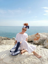 Load image into Gallery viewer, Turbante Fashion in cotone fascia capelli design Marinella made in Italy