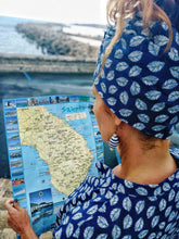 Carica l'immagine nel visualizzatore di Gallery, Turbante Fantasia in cotone design Cilento Made in Italy