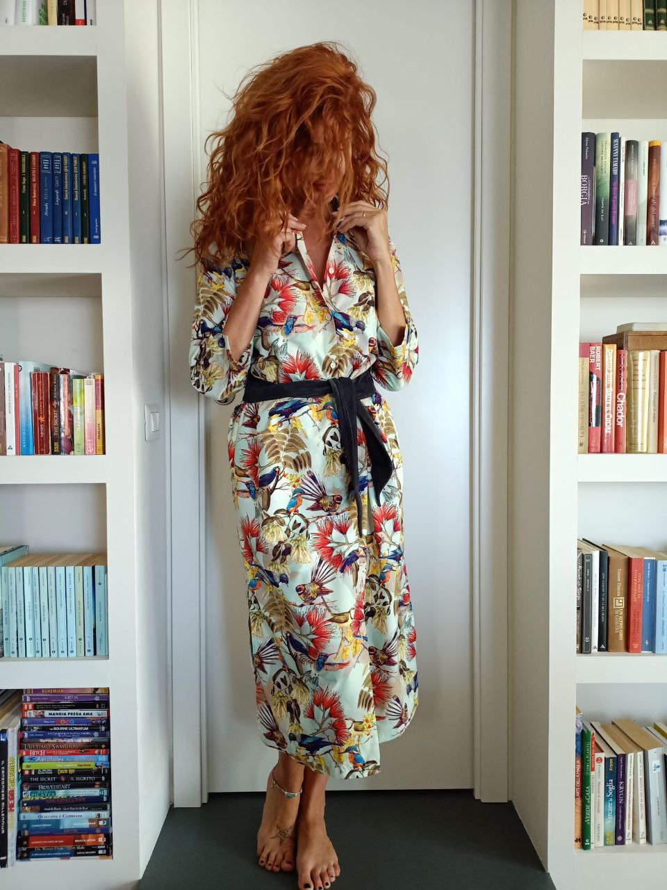 VESTITO LUNGO Donna FANTASIA SIVIGLIA camicione Vestito collo