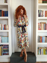 Carica l'immagine nel visualizzatore di Gallery, VESTITO LUNGO Donna FANTASIA SIVIGLIA camicione Vestito collo FINAM made in italy dress shirt