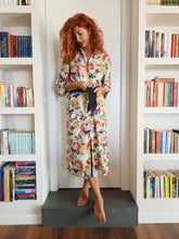 Carica l'immagine nel visualizzatore di Gallery, VESTITO LUNGO Donna FANTASIA SIVIGLIA camicione Vestito collo FINAM made in italy dress shirt