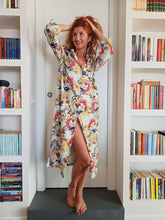 Carica l&#39;immagine nel visualizzatore di Gallery, VESTITO LUNGO Donna FANTASIA SIVIGLIA  camicione Vestito collo FINAM  made in italy dress shirt
