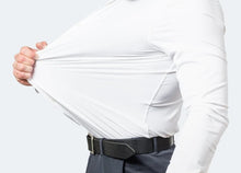 Carica l'immagine nel visualizzatore di Gallery, Camicia Bianca Stretch No Stiro No Piega No Iron anti alone made in Italy massima traspirabilità