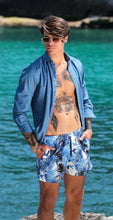 Carica l'immagine nel visualizzatore di Gallery, Costume da Bagno Havana abbinato a Camicia Jeans con inserti BOX Made in Italy