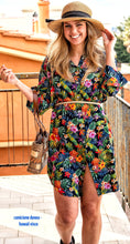 Carica l'immagine nel visualizzatore di Gallery, Camicia Donna Vestito camicione viscosa fantasia hawaii made in italy dress shirt