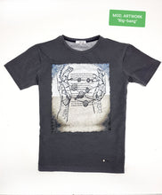 Load image into Gallery viewer, T-shirt made in Italy fantasia Big Bang 100% cotone jersey pettinato
