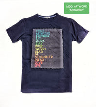 Load image into Gallery viewer, T-shirt made in italy 100% cotone jersey pettinato &quot;MODELLO MOTIVATION&quot;
