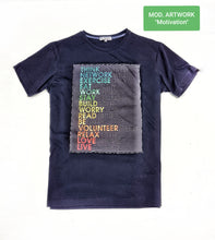 Carica l'immagine nel visualizzatore di Gallery, T-shirt made in italy 100% cotone jersey pettinato "MODELLO MOTIVATION"