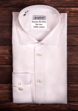 Load image into Gallery viewer, Camicia Bianca NO STIRO - puro cotone Nido d'ape