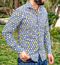 Carica l'immagine nel visualizzatore di Gallery, Camicia Fashion fantasia design puro cotone made in italy