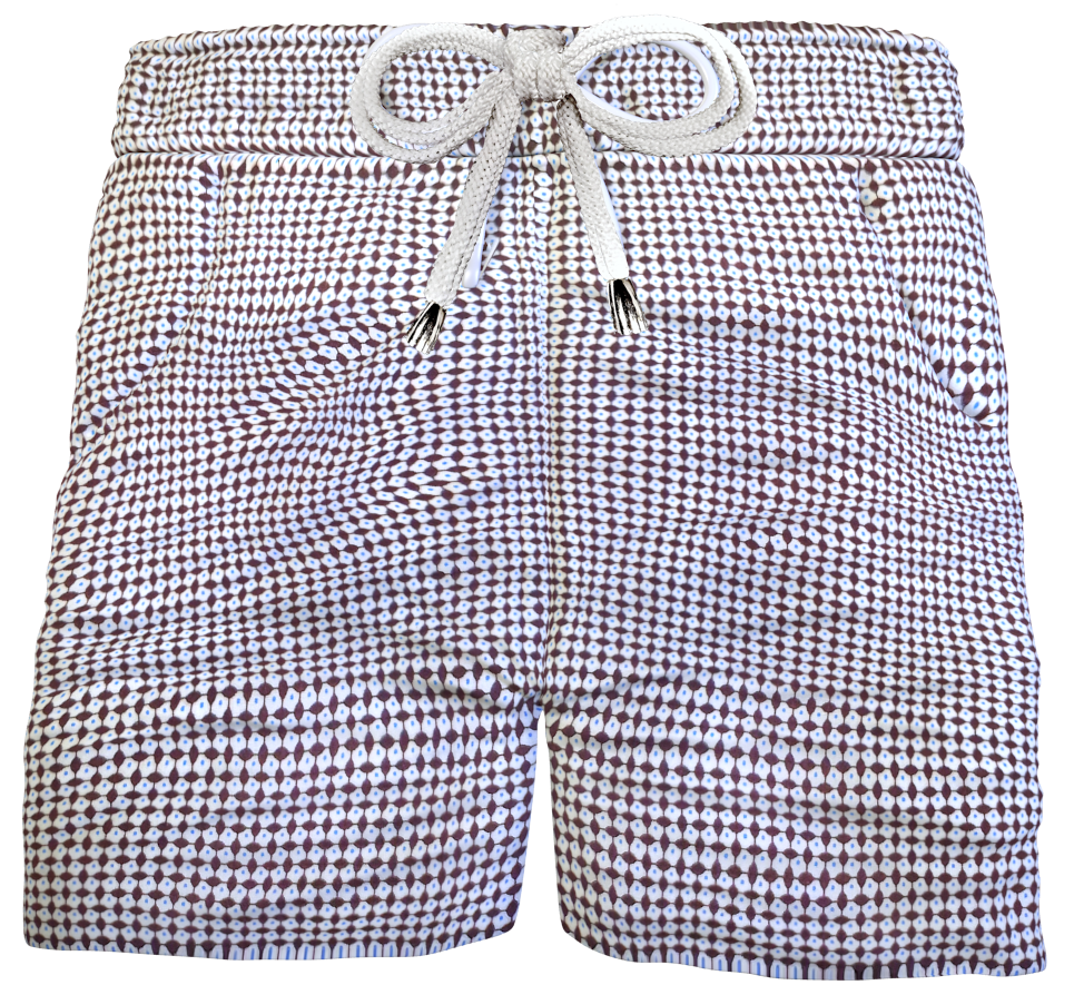 Bermuda Pantaloncino puro cotone fantasia Shorts 2 tasche laterali Made in Italy