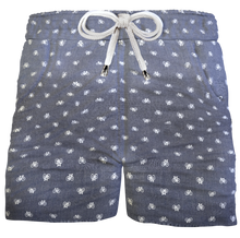 Carica l&#39;immagine nel visualizzatore di Gallery, Pantaloncino Shorts Bermuda fantasia bike bicicletta 100% Cotone 2 tasche laterali Made in Italy
