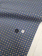 Carica l&#39;immagine nel visualizzatore di Gallery, Pantaloncino  Shorts Bermuda Fantasia Blu 100% Cotone 2 tasche laterali Made in Italy
