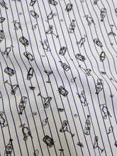 Carica l&#39;immagine nel visualizzatore di Gallery, Bermuda Pantaloncino Drink Rigato Box Mare puro Cotone Shorts 2 tasche laterali Made in Italy
