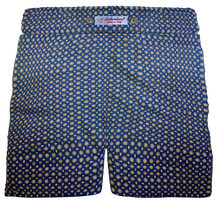 Load image into Gallery viewer, Pantaloncino  Shorts Bermuda Fantasia Blu 100% Cotone 2 tasche laterali Made in Italy
