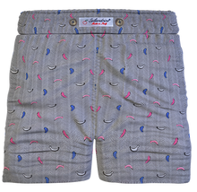 Carica l&#39;immagine nel visualizzatore di Gallery, Bermuda Pantaloncino Fantasia Puro Cotone Shorts 2 tasche laterali Made in Italy
