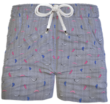 Carica l&#39;immagine nel visualizzatore di Gallery, Bermuda Pantaloncino Fantasia Puro Cotone Shorts 2 tasche laterali Made in Italy
