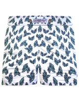 Carica l&#39;immagine nel visualizzatore di Gallery, Pantaloncino in Jersey cotone Shorts Bermuda fantasia Tropical 100% Cotone 2 tasche laterali Made in Italy
