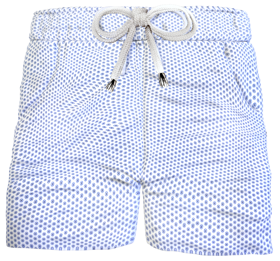 Bermuda Pantaloncino puro cotone popeline pois Shorts 2 tasche laterali Made in Italy