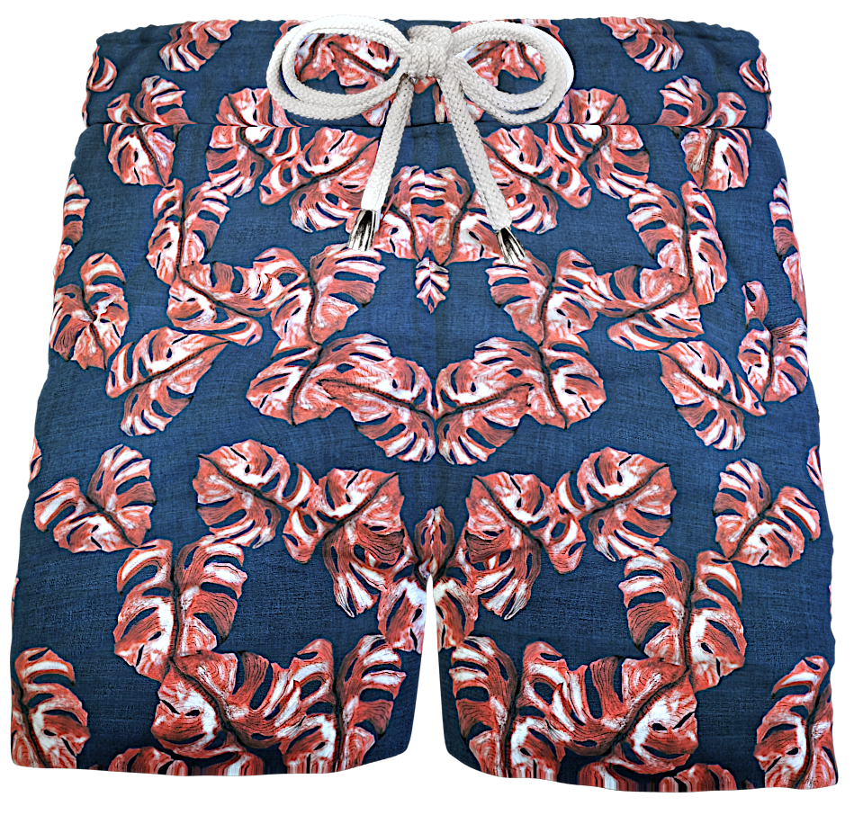 Bermuda Pantaloncino Puro cotone fantasia Shorts 2 tasche laterali Made in Italy