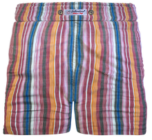 Load image into Gallery viewer, Pantaloncino  Shorts Bermuda Fantasia Stripe 100% Cotone 2 tasche laterali Made in Italy
