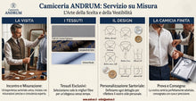 Carica l'immagine nel visualizzatore di Gallery, BUONO 110+IVA = 130€ Voucher for a Made to Measure shirt, by appointment with tailor - Regalati un buono per una Camicia su Misura su appuntamento con sarto
