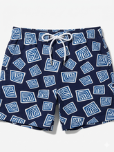 Carica l'immagine nel visualizzatore di Gallery, Boxer Mare Bermuda Cotone viscosa costume da bagno Made in Italy Shorts 2 tasche laterali
