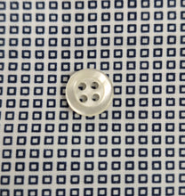 Carica l&#39;immagine nel visualizzatore di Gallery, Turbante in microfantasia blu cotone Fascia Capelli Made in Italy Hairband headband
