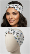 Carica l&#39;immagine nel visualizzatore di Gallery, Turbante fantasia Vespa Collection in cotone anallergico  Fascia Capelli Made in Italy Hairband headband

