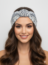 Carica l&#39;immagine nel visualizzatore di Gallery, Turbante fantasia Bandana cotone Fascia Capelli Made in Italy Hairband headband
