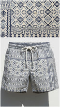 Load image into Gallery viewer, Bermuda Pantaloncino Boxer mare fantasia 100% Cotone Made in Italy Fantasia Shorts 2 tasche laterali
