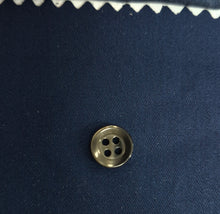 Carica l&#39;immagine nel visualizzatore di Gallery, Camicia blu 100% cotone twill Made in Italy
