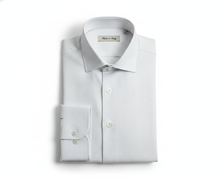 Carica l&#39;immagine nel visualizzatore di Gallery, Camicia Uomo Bianca No Stiro oxford No Iron elegante puro cotone colletto mezzo francese oxford  Made in Italy
